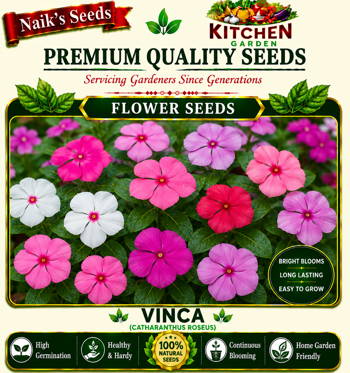 Vinca Pacifica XP Mixed seeds